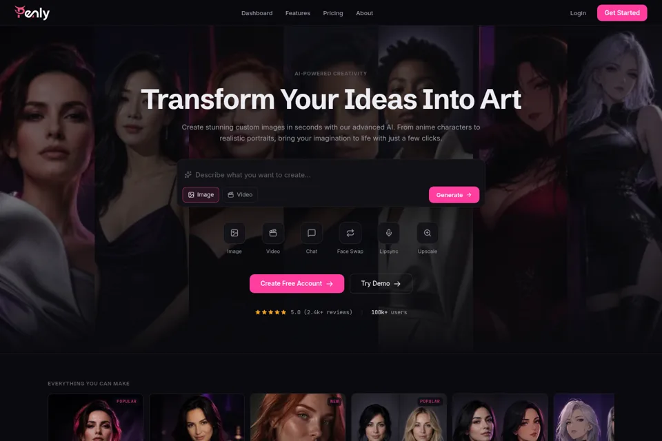 Landing page preview