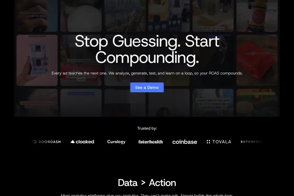 Landing page preview