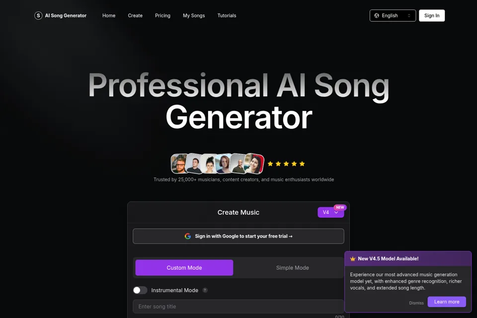 Landing page preview
