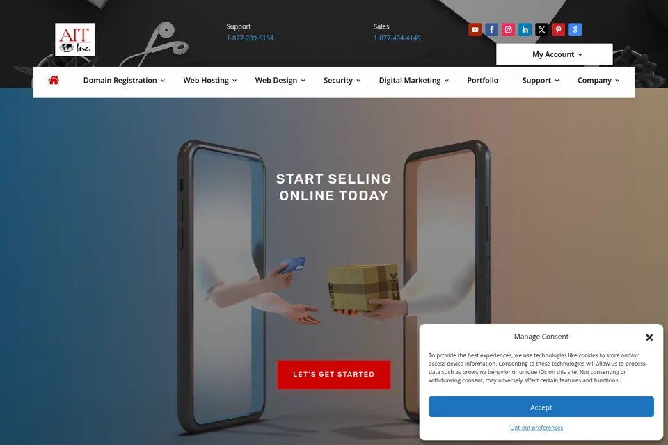 Landing page preview