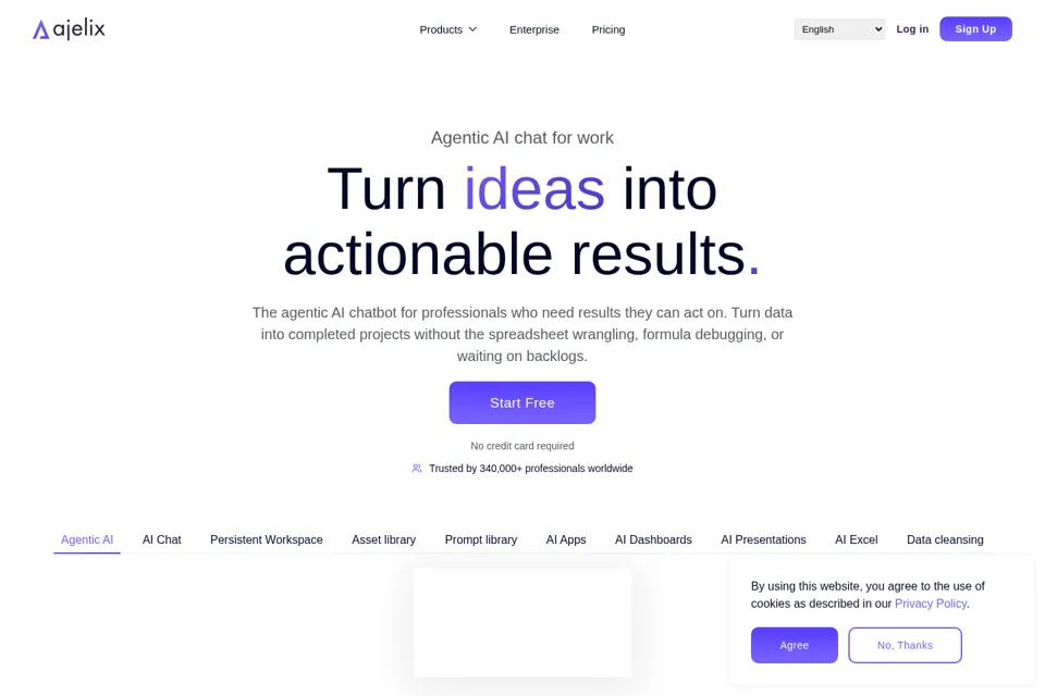 Landing page preview