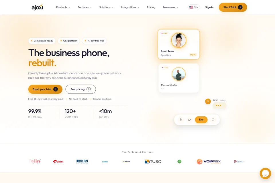 Landing page preview