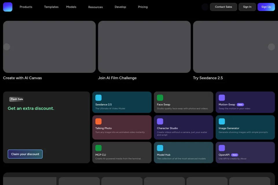 Landing page preview
