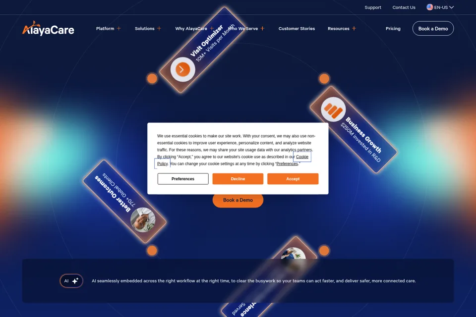 Landing page preview