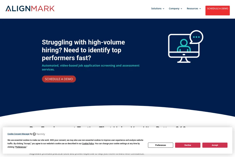 Landing page preview