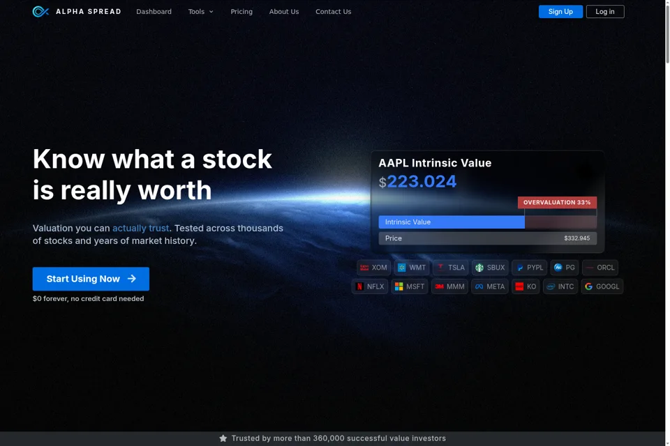Landing page preview