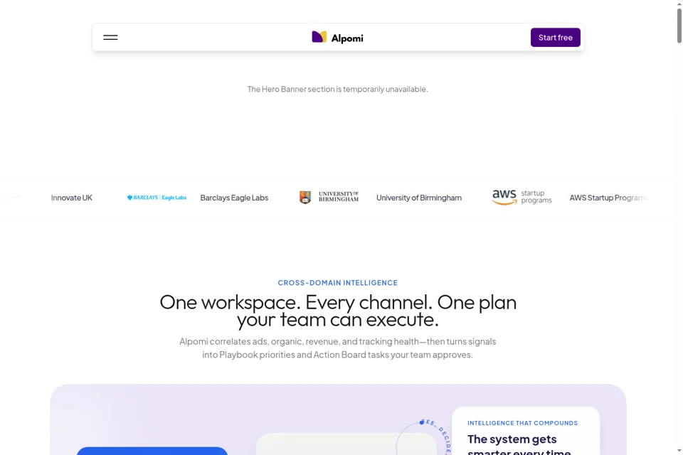 Landing page preview