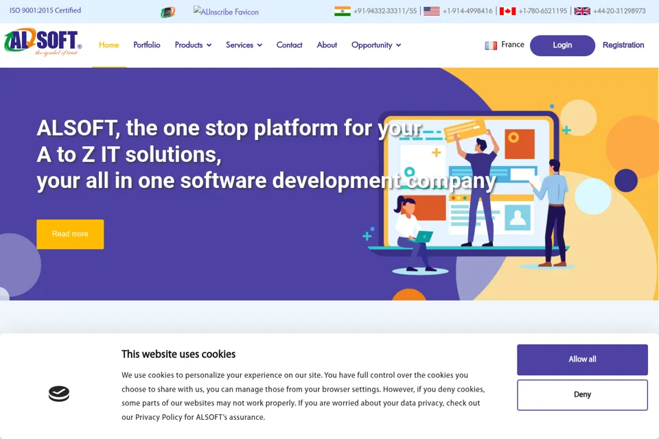 Landing page preview