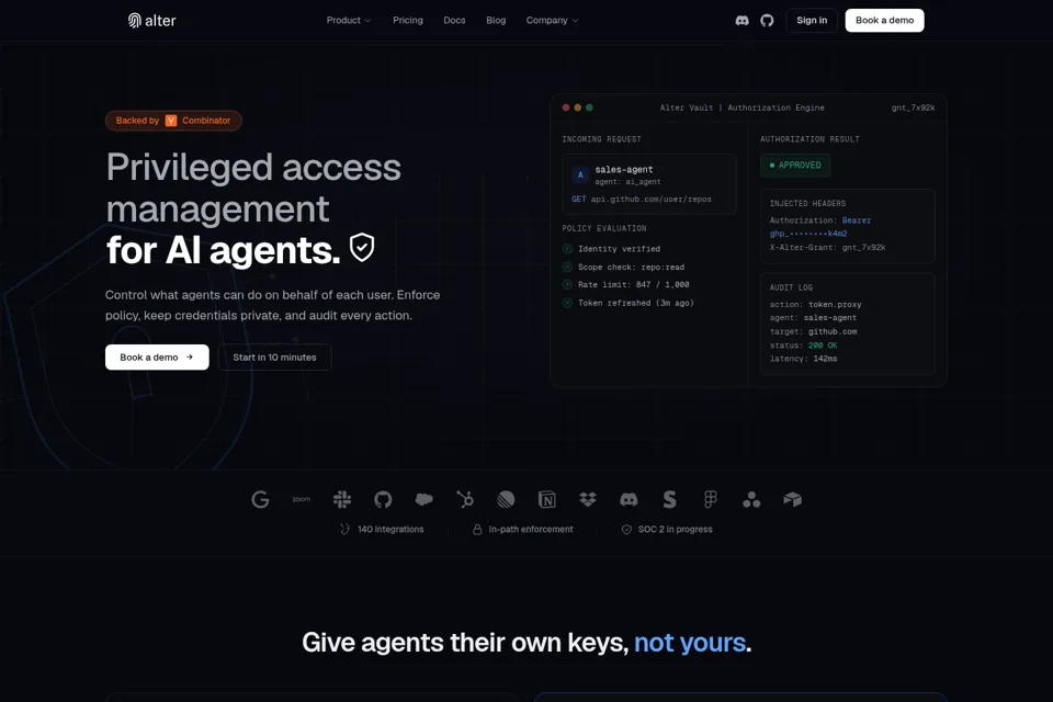 Landing page preview