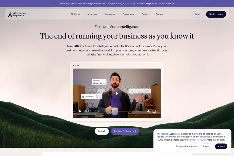 Landing page preview