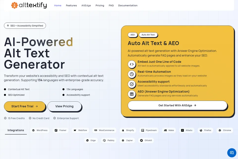 Landing page preview