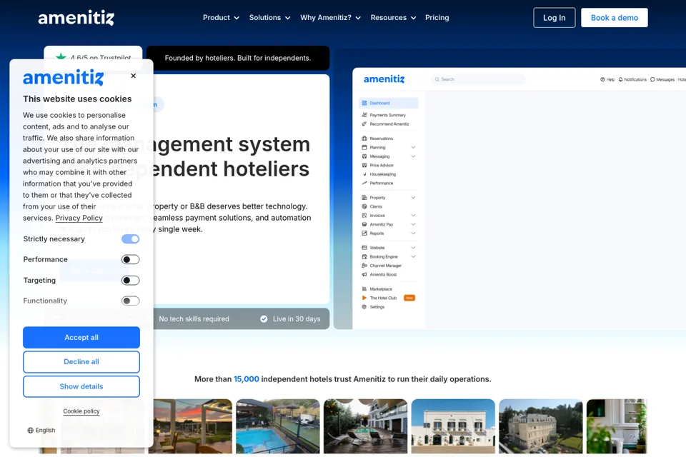 Landing page preview