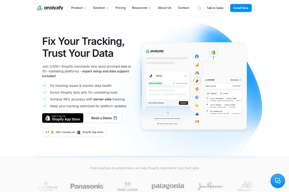 Landing page preview