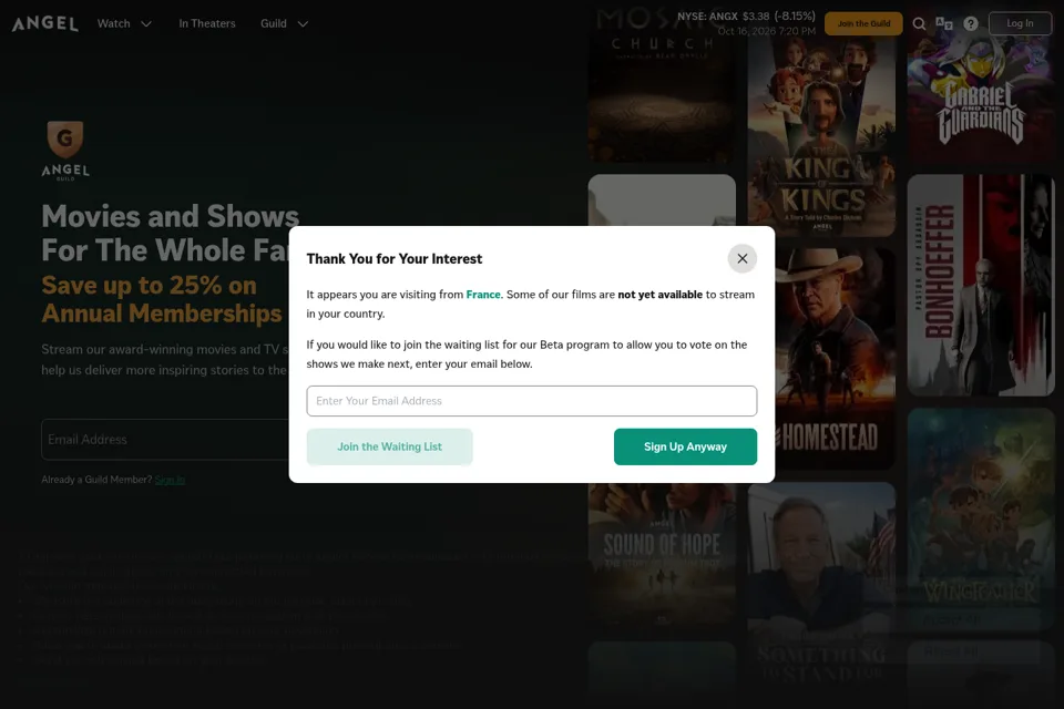 Landing page preview