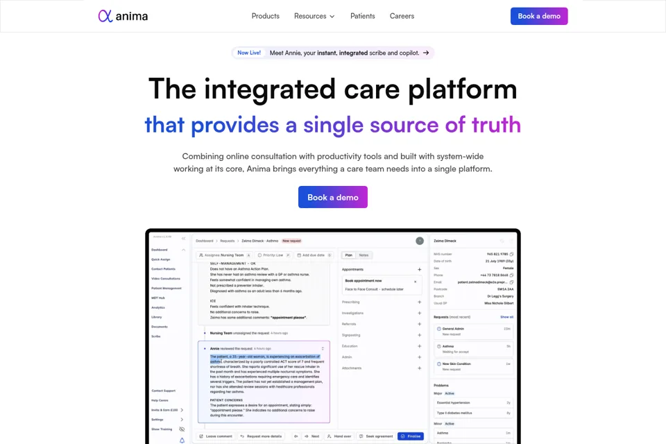 Landing page preview