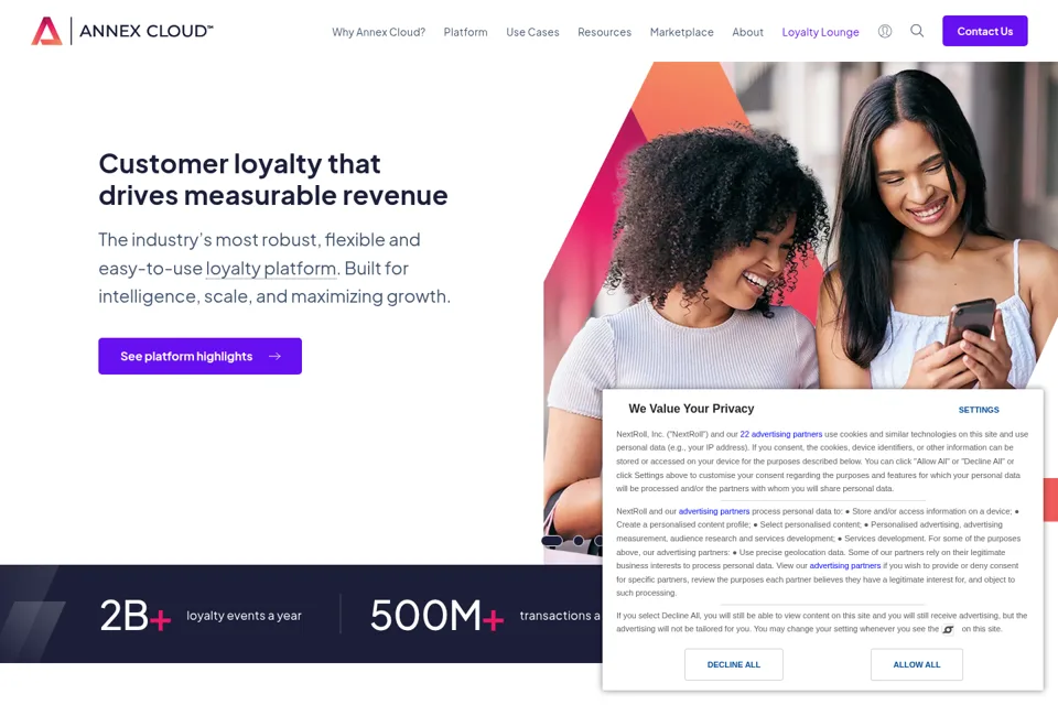 Landing page preview