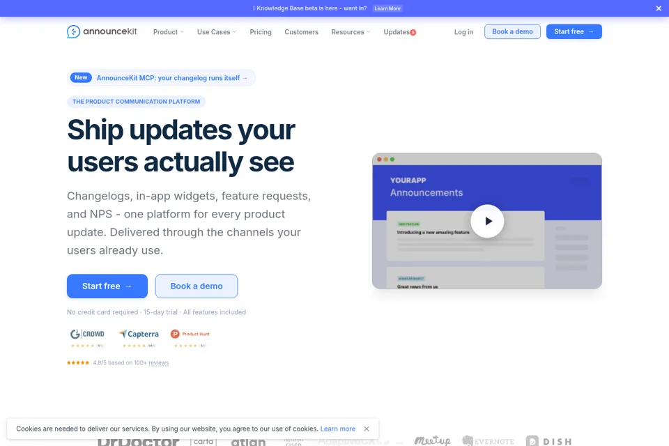 Landing page preview