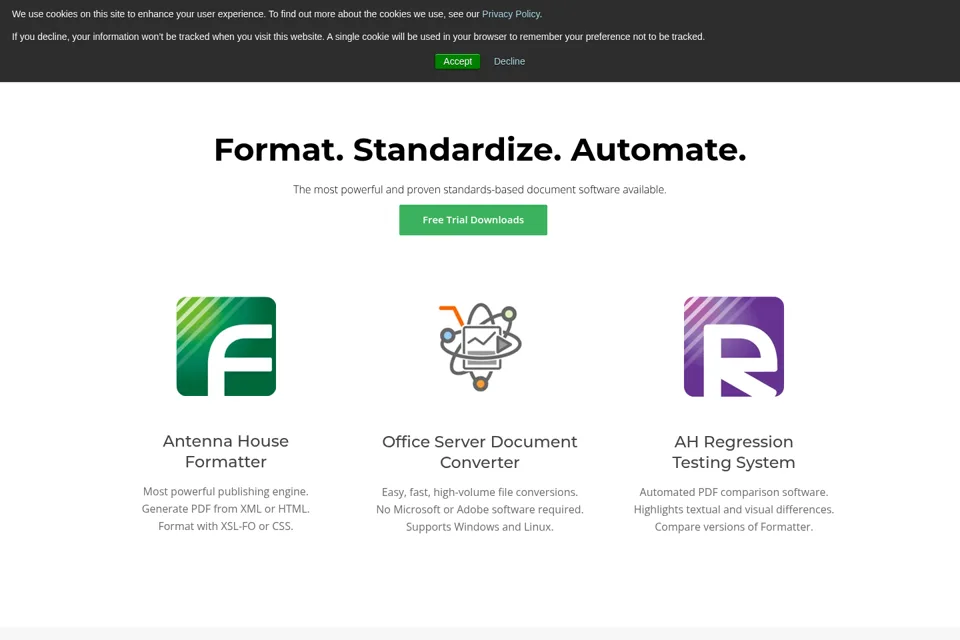 Landing page preview