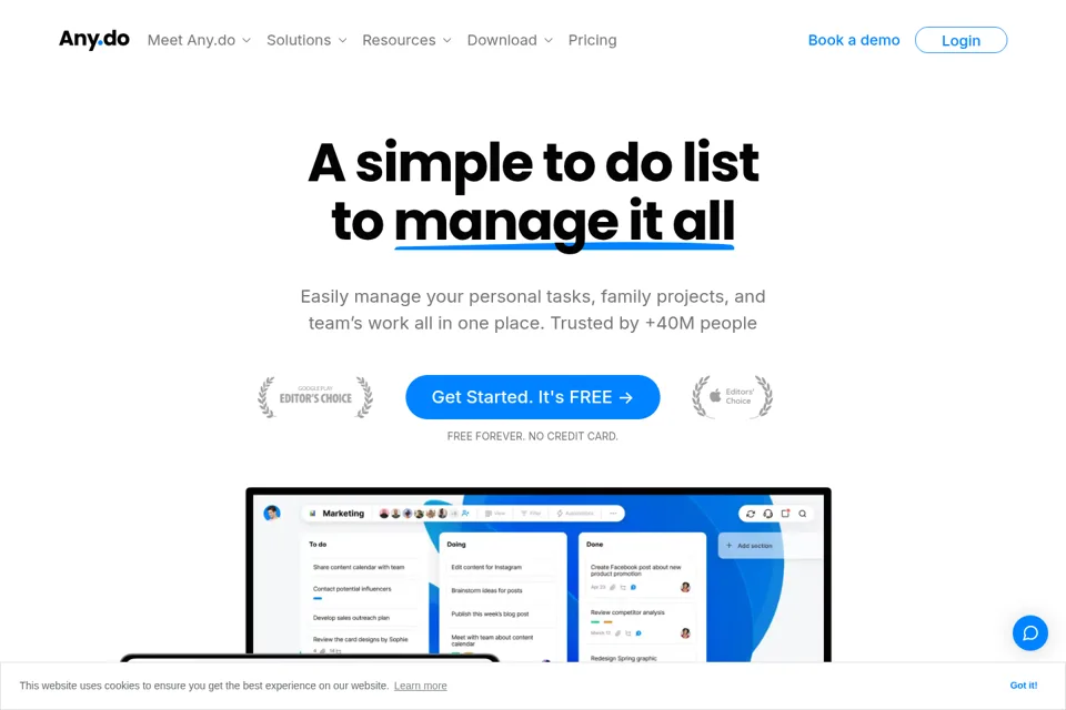Landing page preview