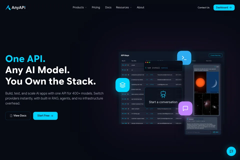Landing page preview