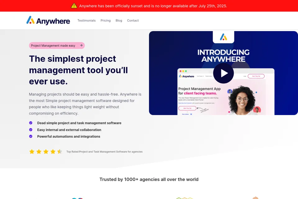 Landing page preview