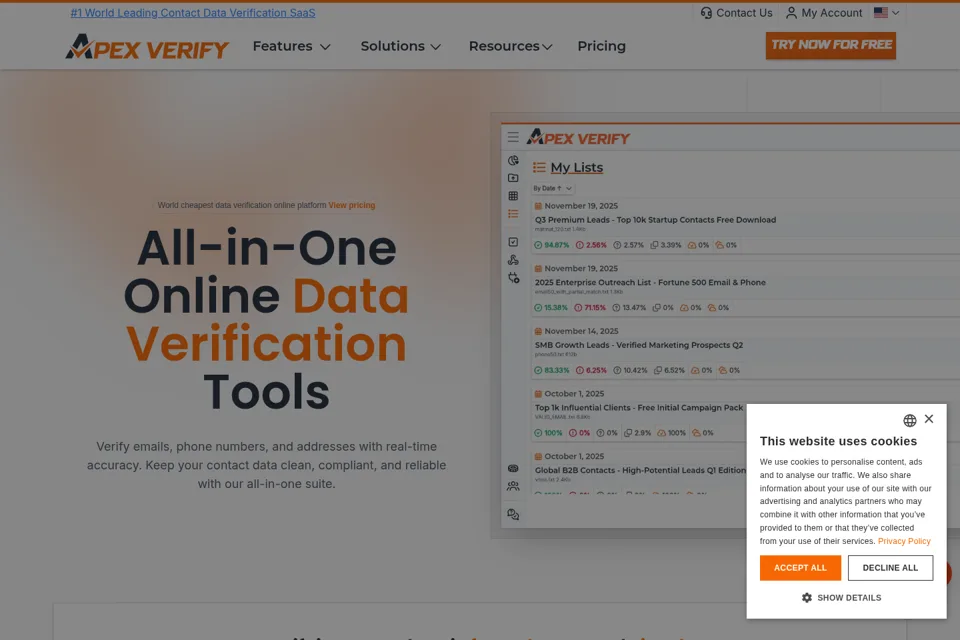 Landing page preview