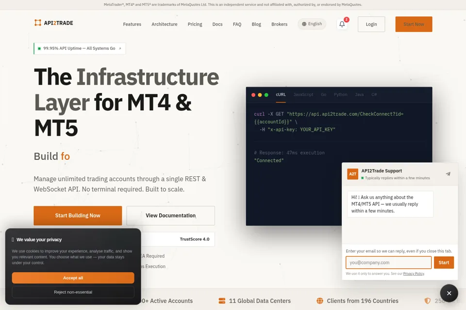Landing page preview