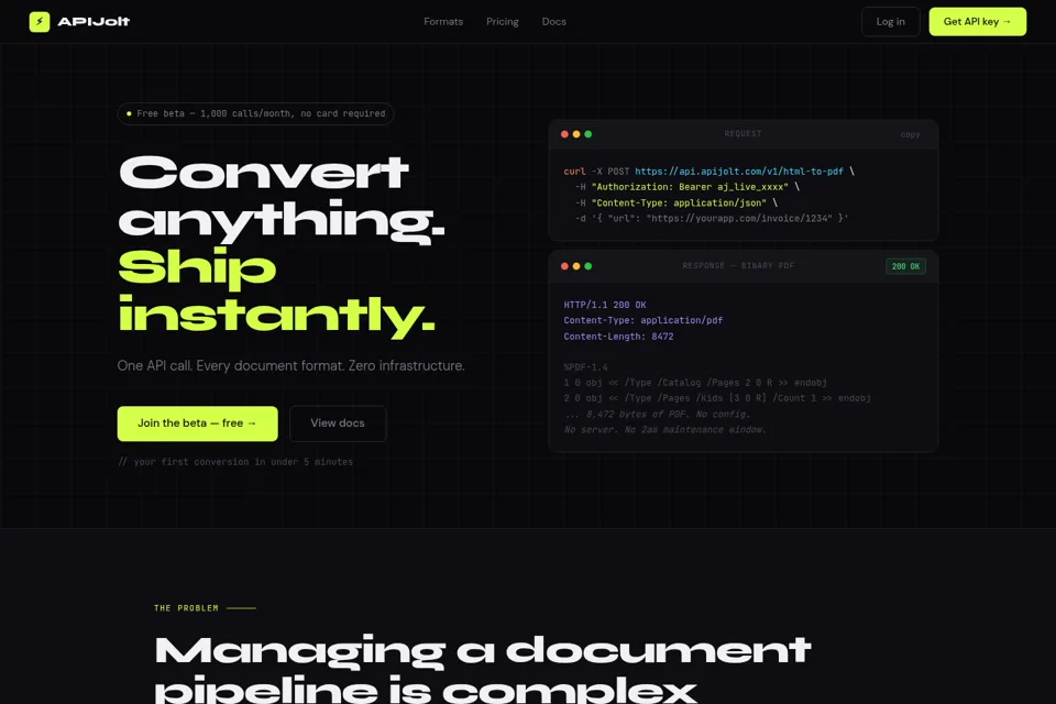 Landing page preview