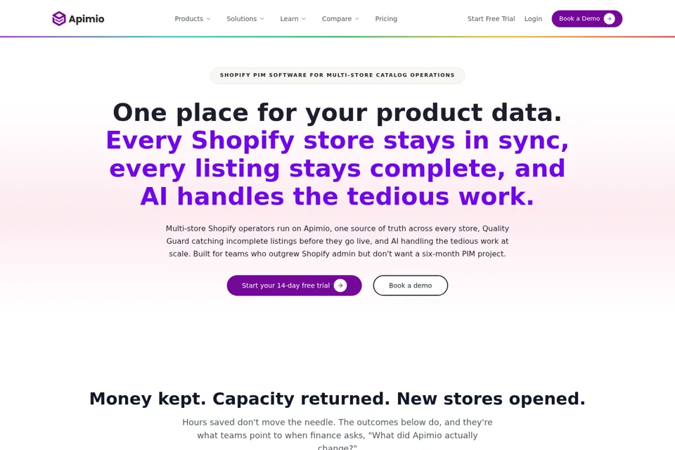 Landing page preview