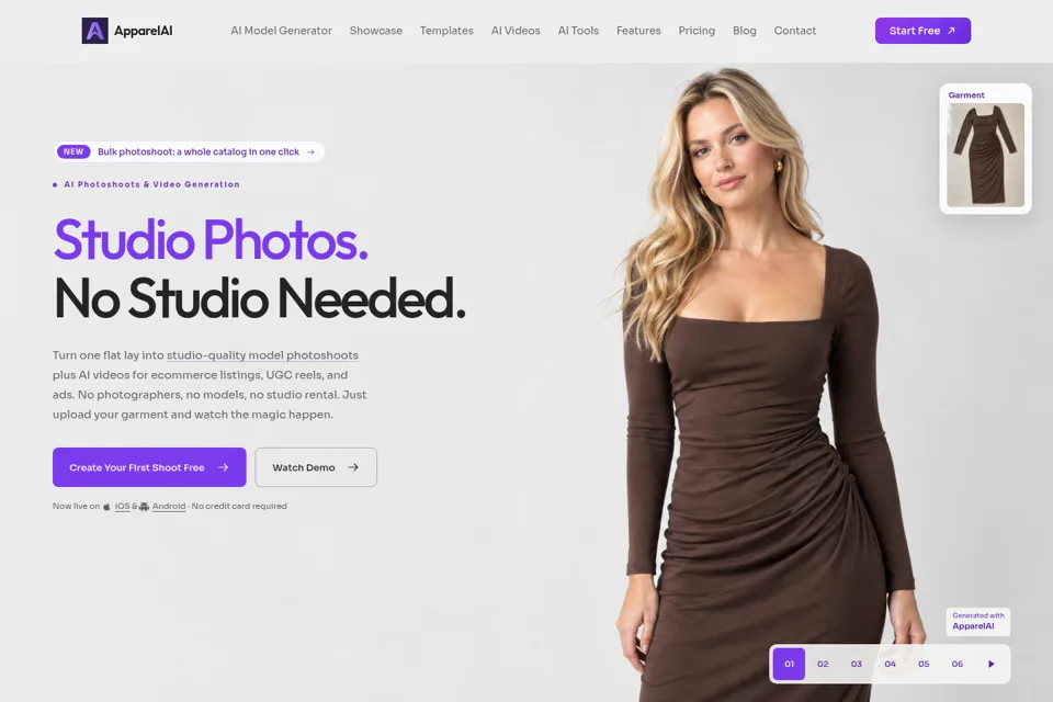 Landing page preview