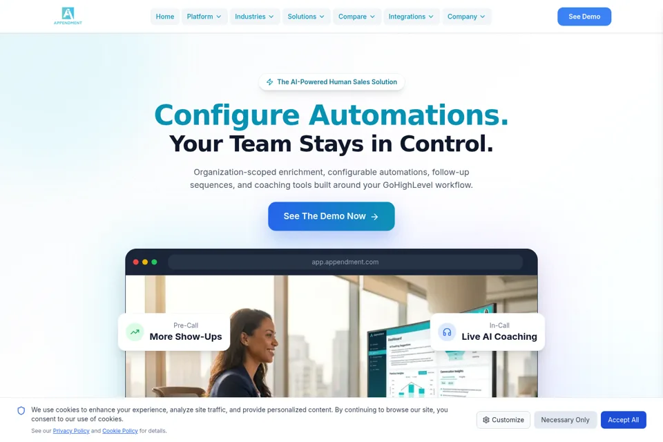 Landing page preview
