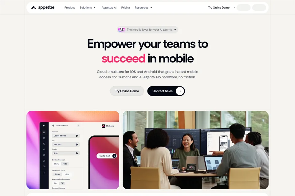 Landing page preview
