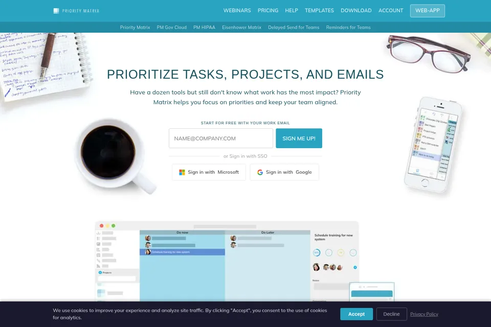 Landing page preview