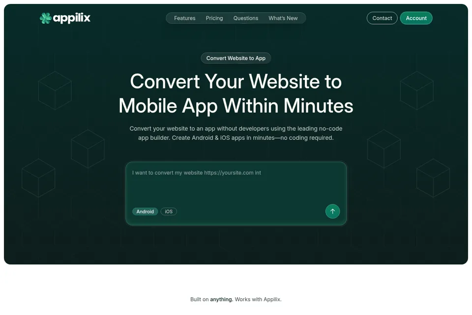 Landing page preview