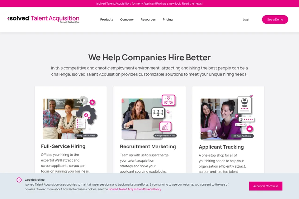 Landing page preview
