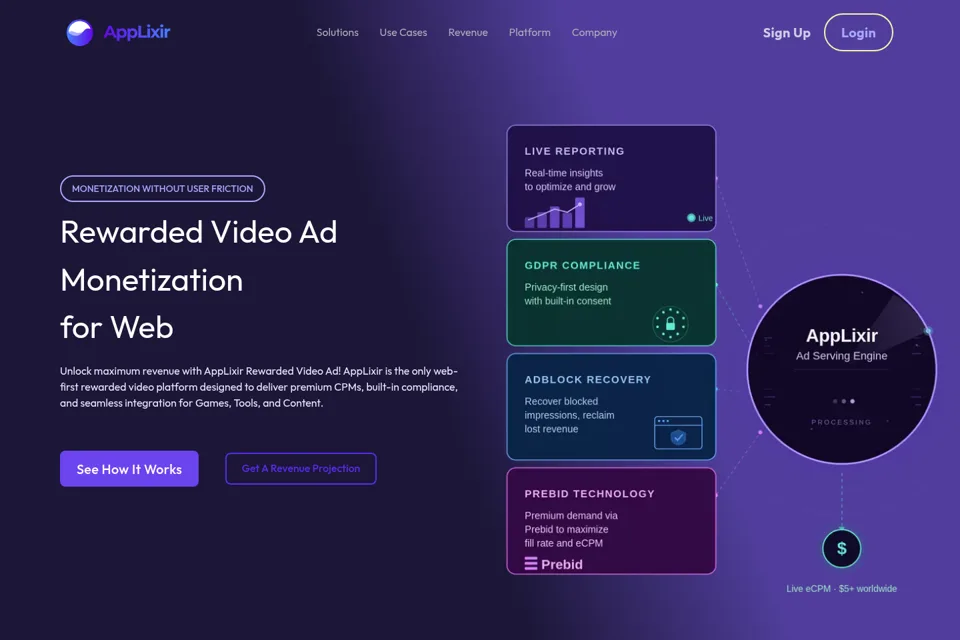 Landing page preview