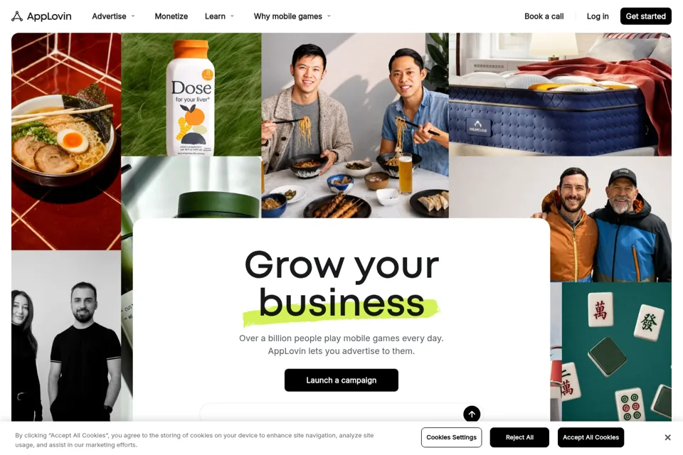 Landing page preview
