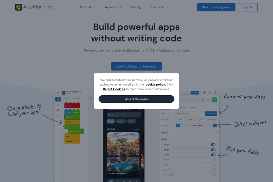 Landing page preview