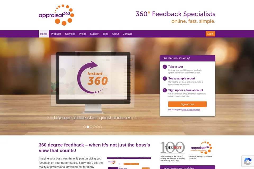 Landing page preview
