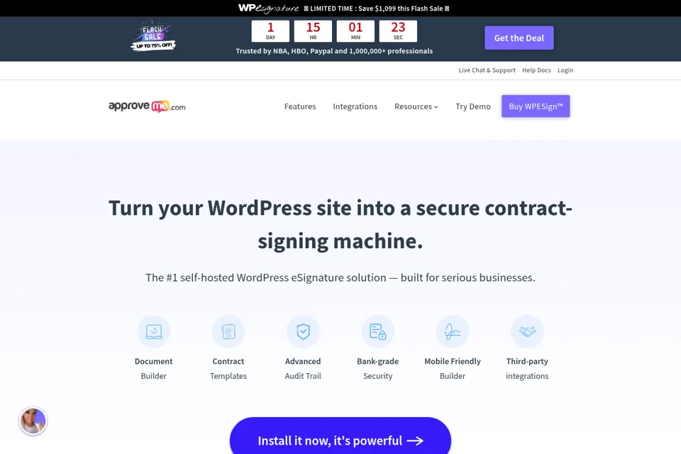 Landing page preview