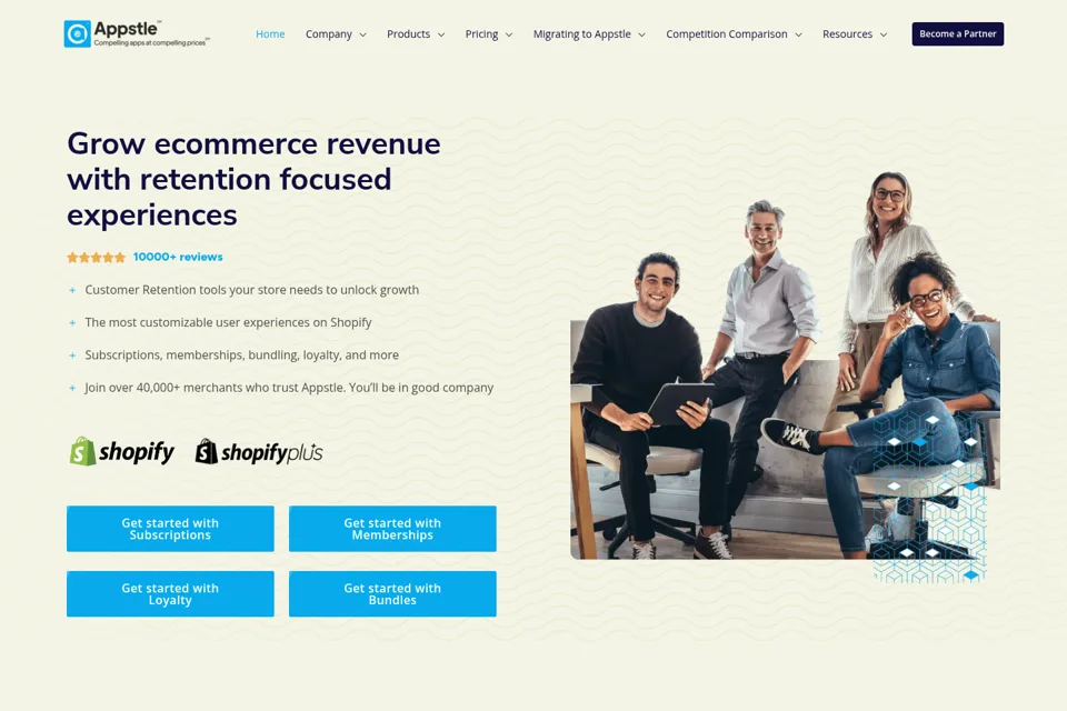 Landing page preview
