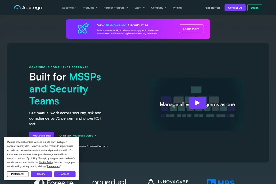 Landing page preview