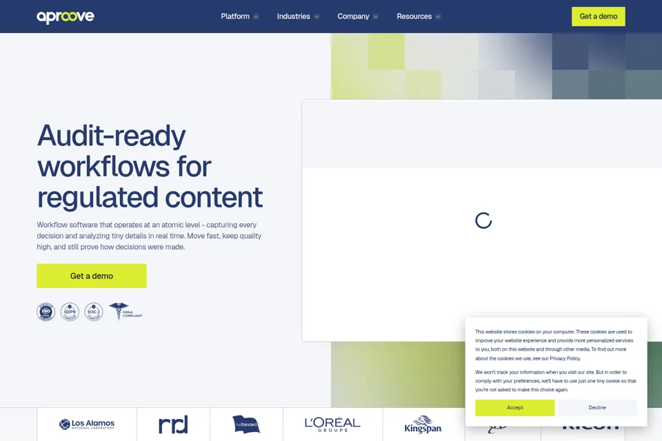 Landing page preview
