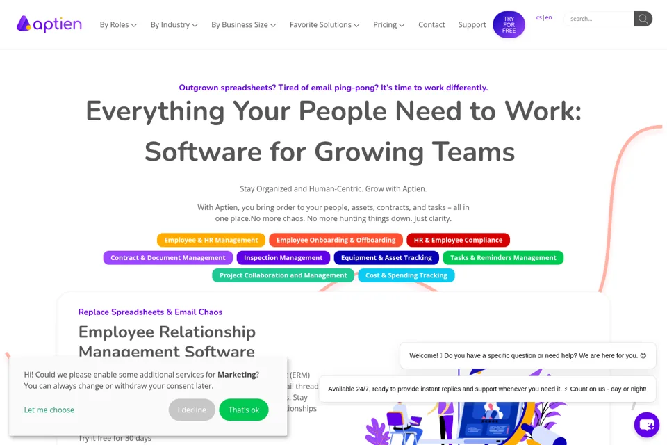 Landing page preview