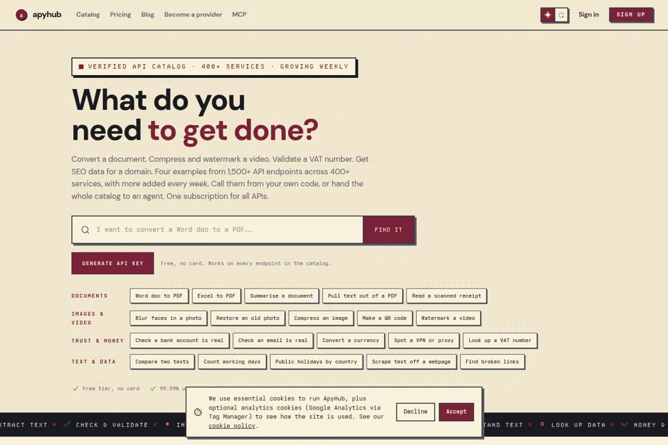 Landing page preview