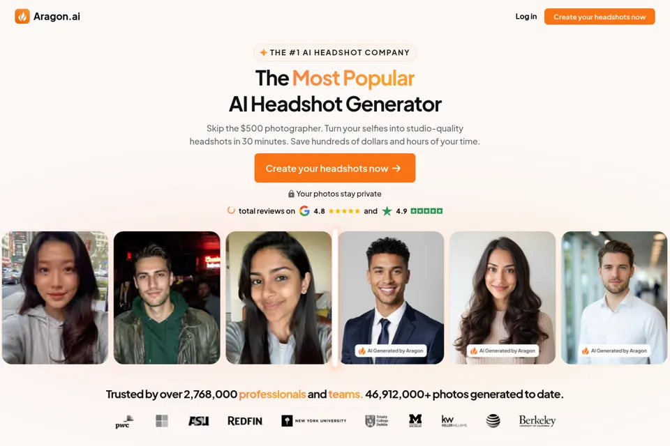 Landing page preview