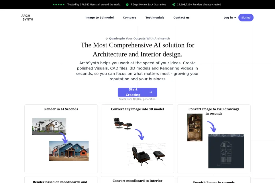 Landing page preview