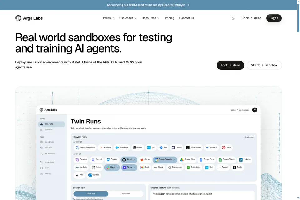 Landing page preview