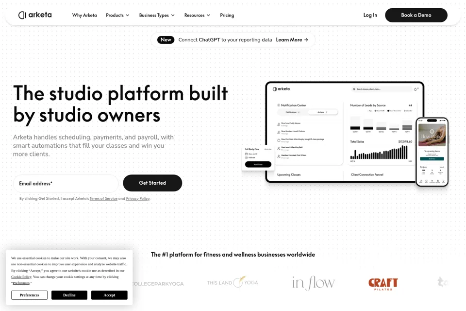 Landing page preview