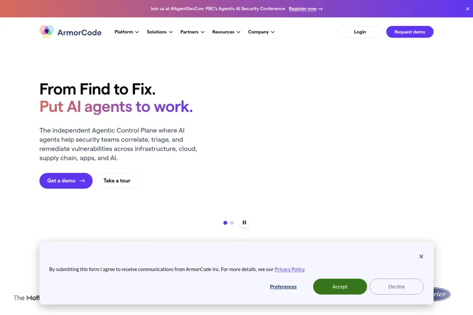 Landing page preview